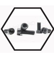 Low Head Socket Screws – Small Head Cap Screws for Space Limited Applications in Machinery, Tools and Automotive – High Tensile Steel, Metric Threads, Low Profile Cylindrical Head, Black Oxide Finish, Allen Socket Drive